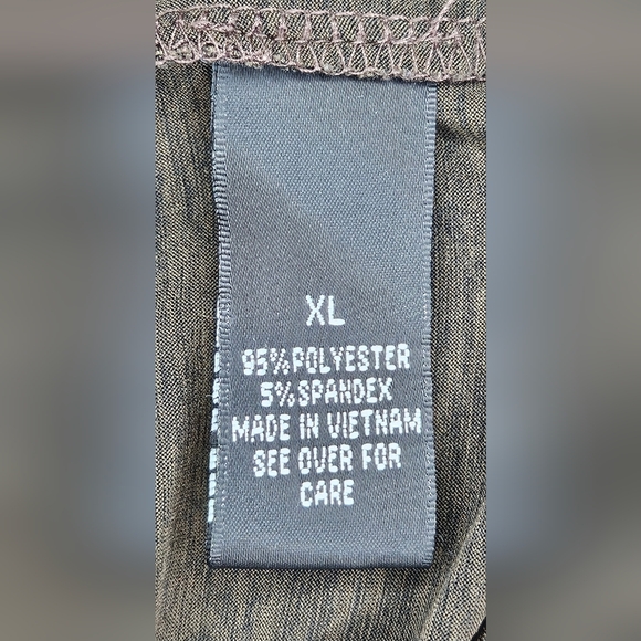 Vintage Y2K AB Studio Women's V-Neck Wrap Short Sleeve Layer Top Olive Size XL - Picture 8 of 9